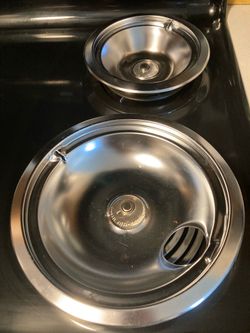 GE Stove Drip Pans Aluminum Full set
