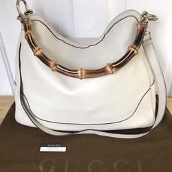 Gucci Bamboo White Bags & Handbags for Women for sale