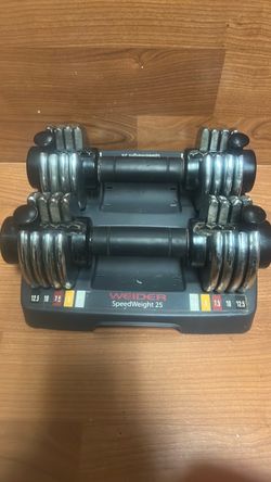 Weider Speedweight 25 set 12.5 lbs selectable dumbbells