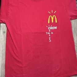 Mc Donald’s Crew Shirts Size L Travis Scott Cactus Jack & Camp Mc Donald’s 