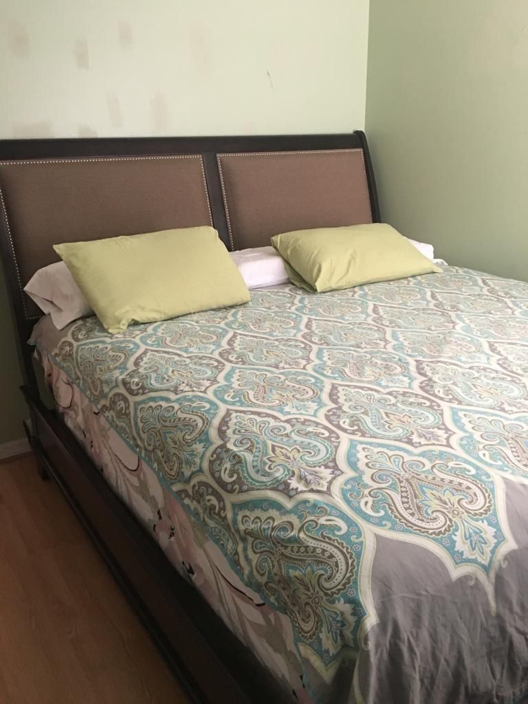KING SIZE BED WITH MATTRESS & DRESSER