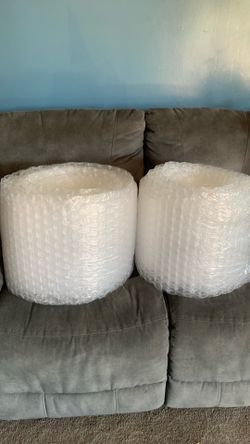 BUBBLE CLEAR WRAP 2 ROLLS $5 EACH ROLL