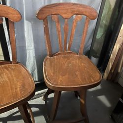 Two Counter Height Chairs 