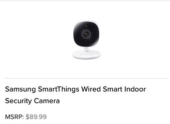 Samsung SmartThings Wired Smart Indoor Security Camera