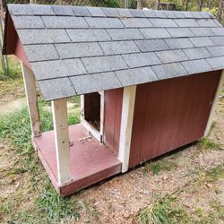 Large Wooden Dog House 