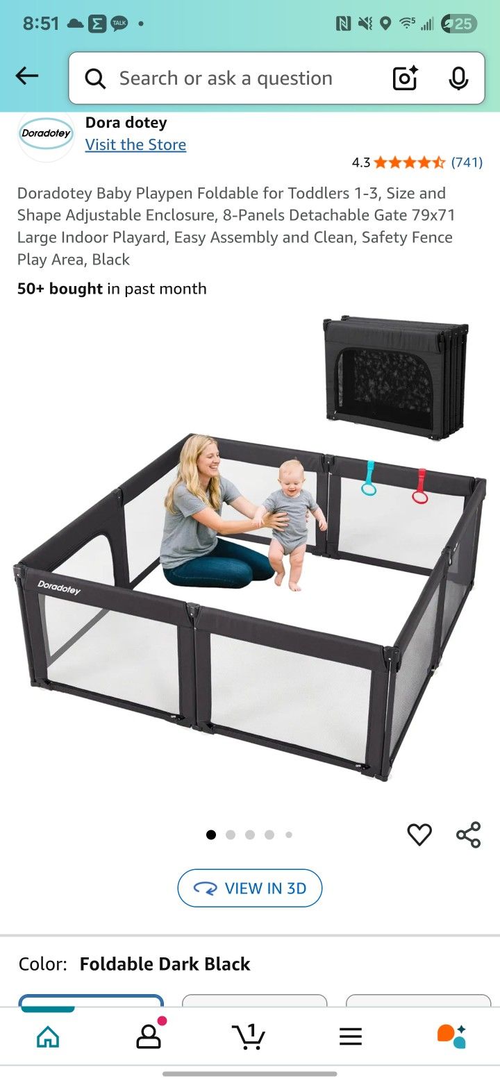 Doradotey Baby Playpen