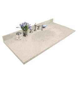 New In Box, Swanstone Single-Bowl Vanity Top 49-in L X 22-in H X 6.125-in H