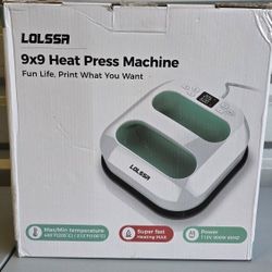 Heat Press Machine for T Shirts- 9x9 Heat Press Shirt Press Machine with Precise Temperature Control, Mini Heat Press for Hats, Dresses, Pillows, Tote