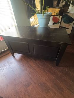 Wood chest coffee table OBO