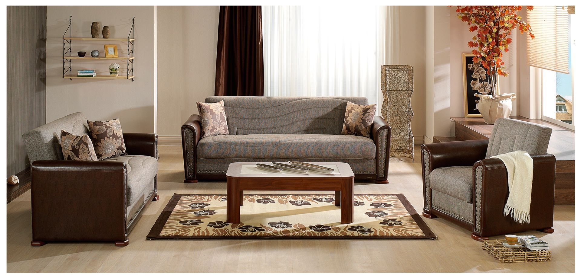 BRAND NEW ISTIKBAL ALFA LIVING ROOM SET 3 PCS