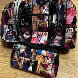 Barack & Michelle Obama magazine cover bag 2pcs