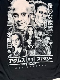 Addams Family Japanese Graphic long sleeve T-Shirt
