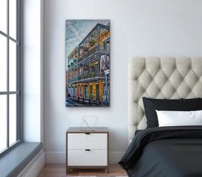 “Iron Works” New Orleans French Quarter Ironworks Art: Birch Wood Wall Panel 