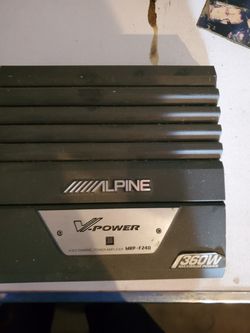 Alpine amplifier
