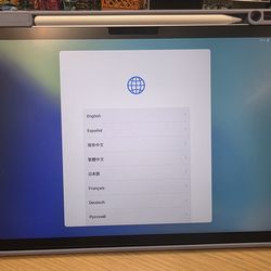 Purple Ipad air with apple pencil pro