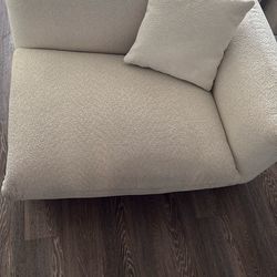 Big Beige Room Chair / Mini Sofa
