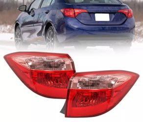 Pair Tail Lights Assembly 2017 2018 2019 Toyota Corolla rear brake Lamps Outer left right side