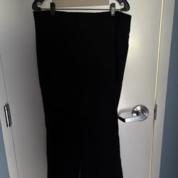 GAP Women's Black Dress Pants Straight Leg Flat Front Solid Regular Fit