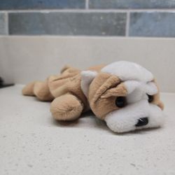 Ty The Beanie Baby Collection Wrinkles Bulldog Dog Plush Toy 