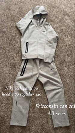 Nike Tech Fleece Tracksuit Set – Hoodie & Pants size large
