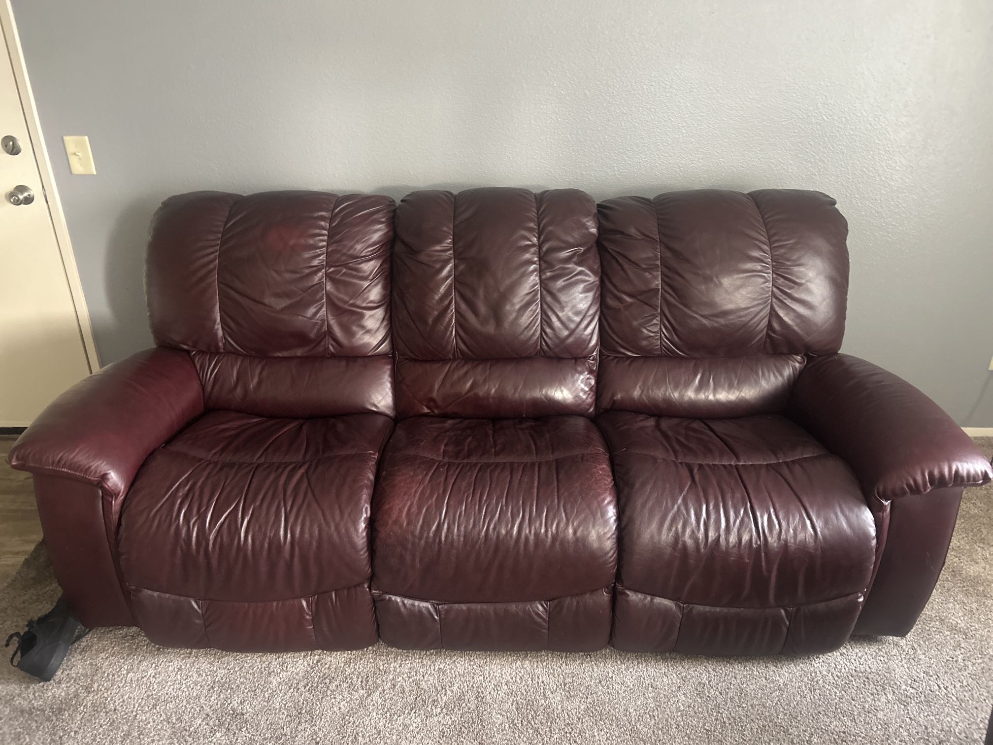leather recliner couch