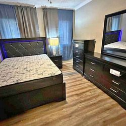 New 4pc Bedroom Set In Box 📦 Buy Now Pay Later No Credit Needed $39 Down