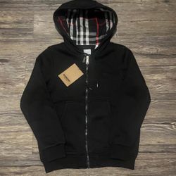 Black Burberry Hoodie Size Large 