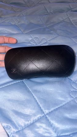 Authentic CHANEL Black Quilted Hard Sunglasses Case Only