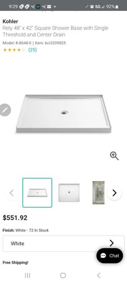 Kohler Shower Base