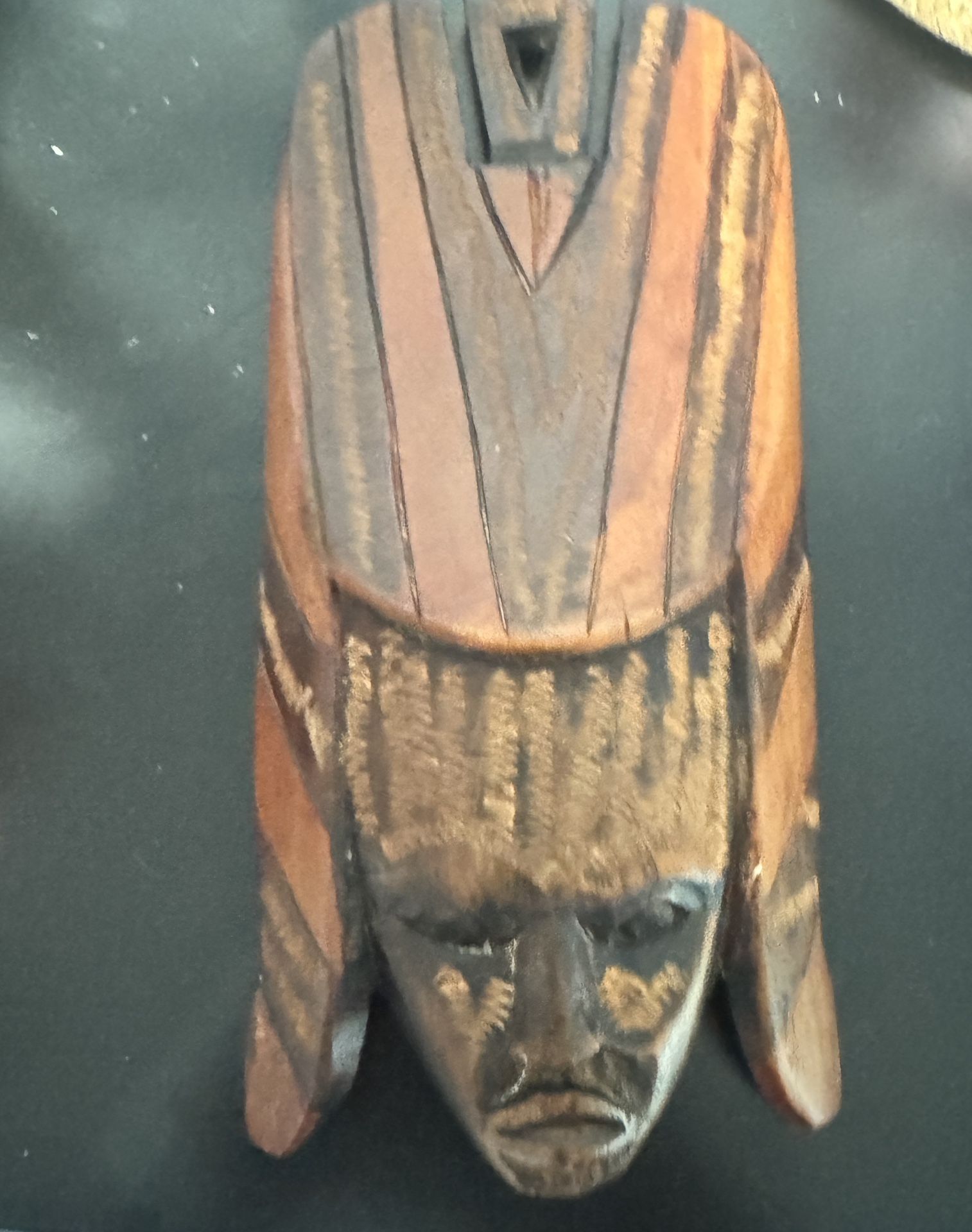 Carved Kenyan Wood Mask