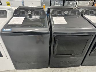 GE Profile Top Load Washer And Dryer Set
