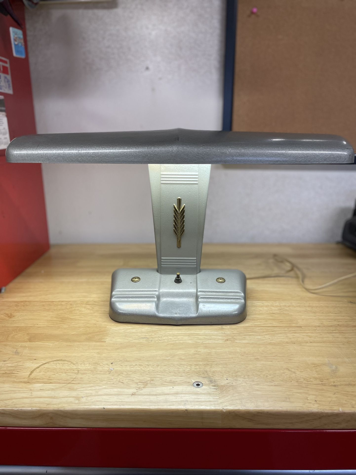 Vintage Art Deco Desk Lamp Portable Lamp Moe Light Co Airplane Wing Mid Century