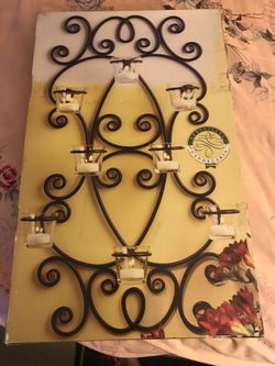 8 candle wall decoration, new in box