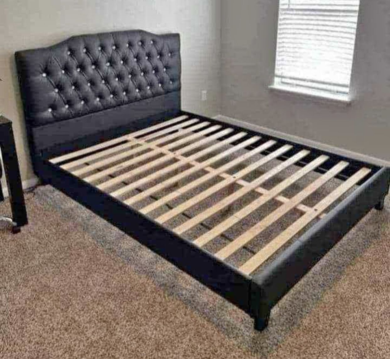 New Black Queen Bed 