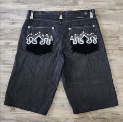 Mens Crown Holder vintage Y2K baggy jorts shorts size 42x17 long streetwear