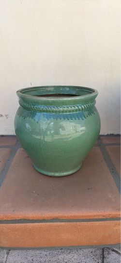 Glazed Pot Pottery Vintage Antique