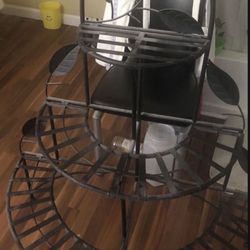 Foldable Iron Rack Black Color