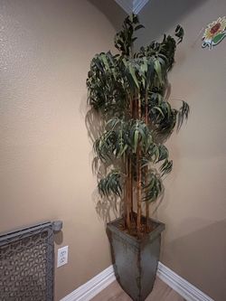 Faux bamboo tree