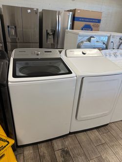 Samsung washer and dryer set electric with warranty