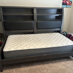 Twin Bed With Shelves