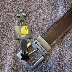 Brand New Carhartt Men’s Reversible Leather Black/Brown Belt - Size 34 
