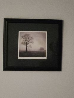 Gently Used 2 Black & White Framed Photos