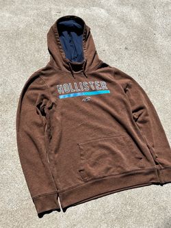 Vintage Hollister Brown Graphic Pullover Hoodie