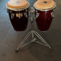 LP Mini congas with stand excellent condition 