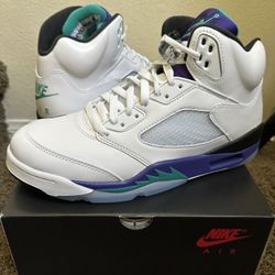 Jordan 5 Grapes 2025 Size 9.5 Brand New