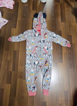 3T disney christmas pajama onesy