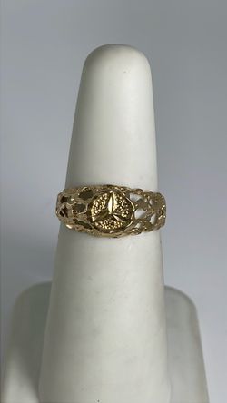 10k gold filigree band ring