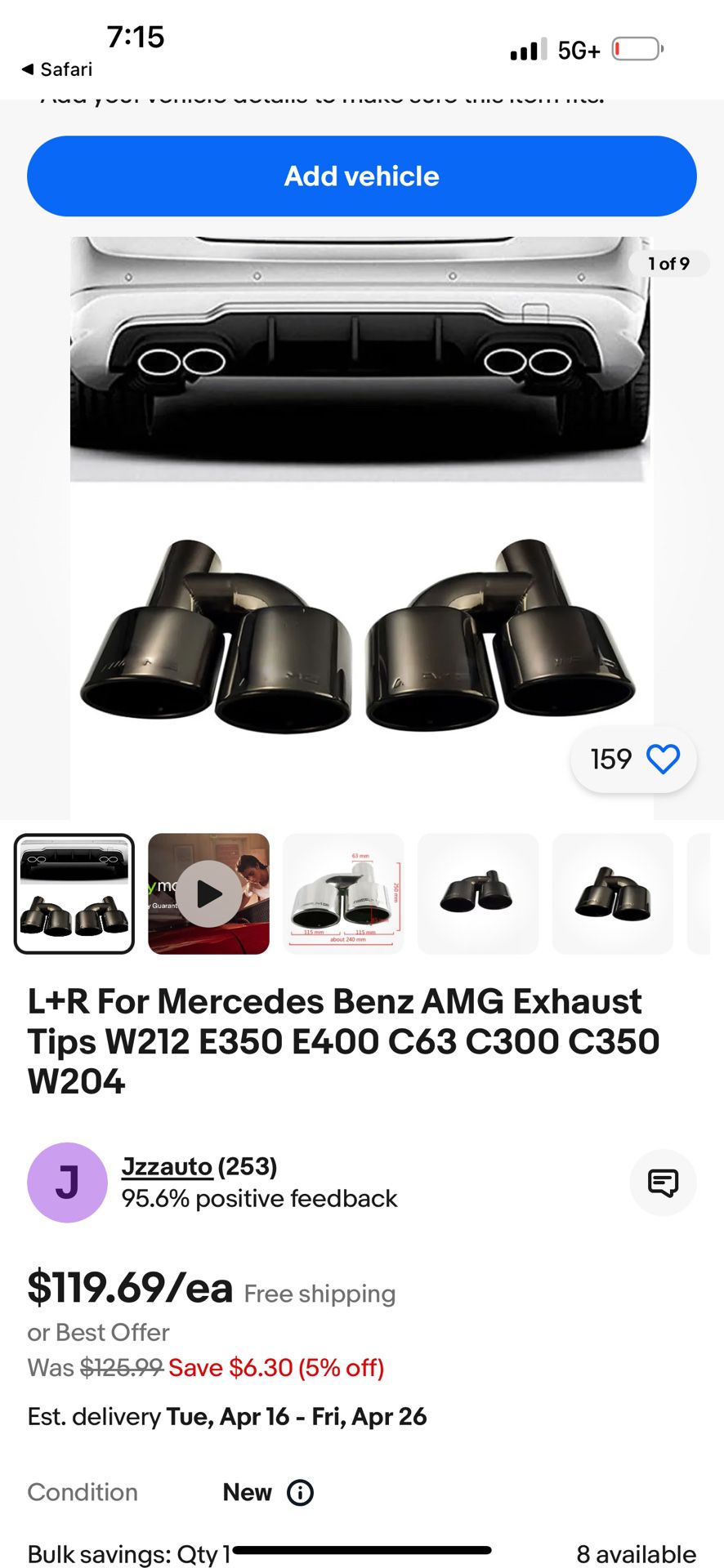 Mercedes Carbón Fiber Parts And Exhaust W204 