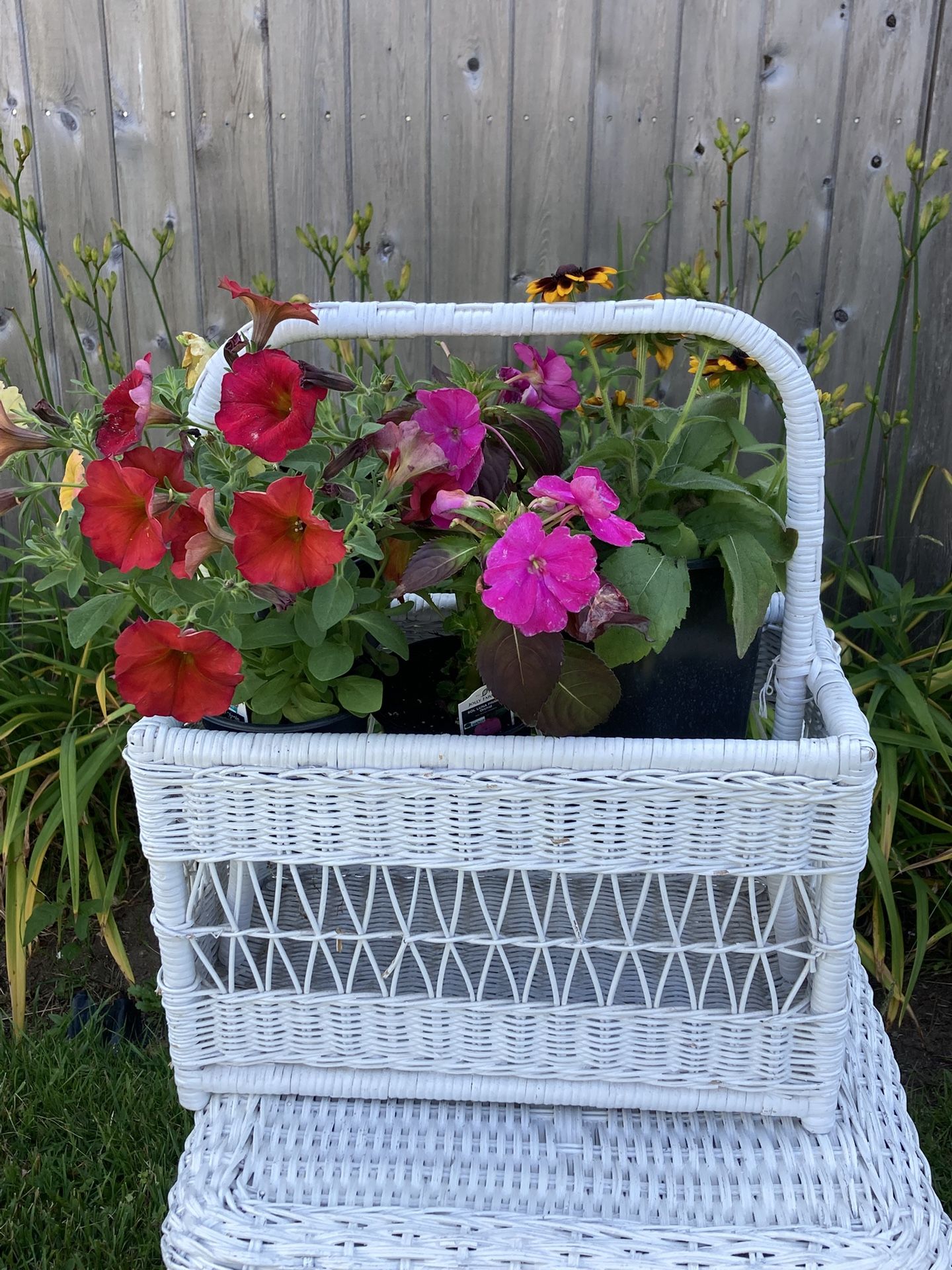 Vintage Wicker Magazine Rack