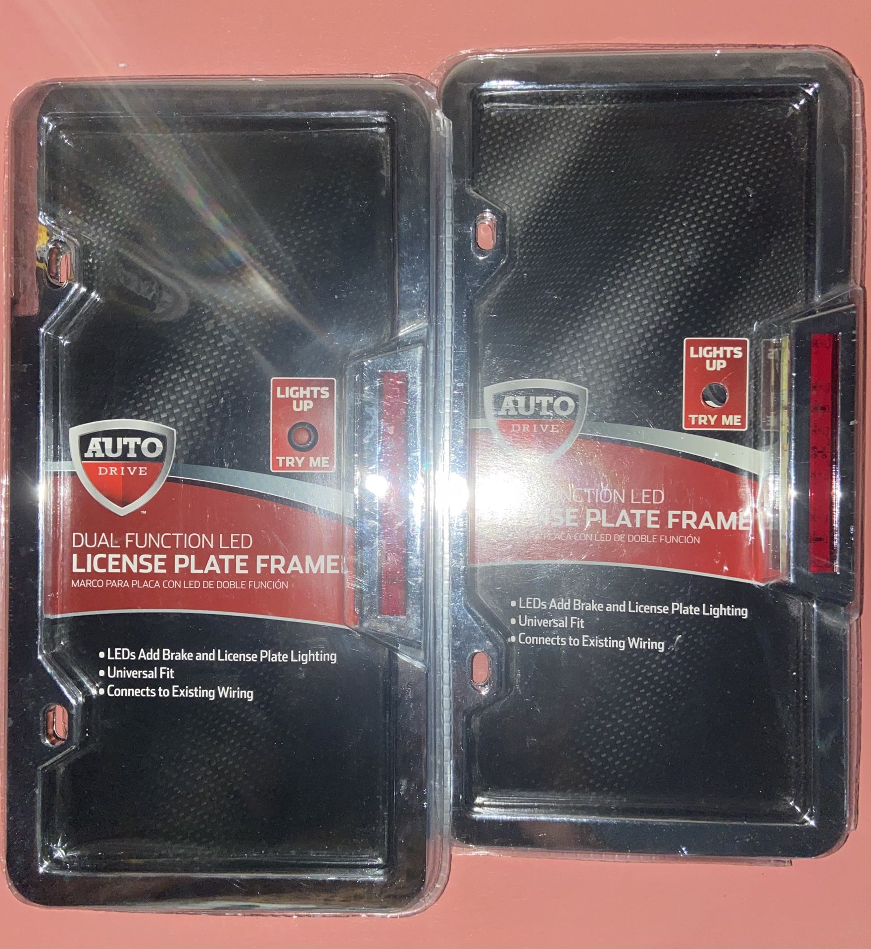 "2–Auto Drive Dual Function LED License Plate Frame"